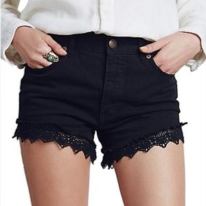 Free People Lacey Denim Shorts